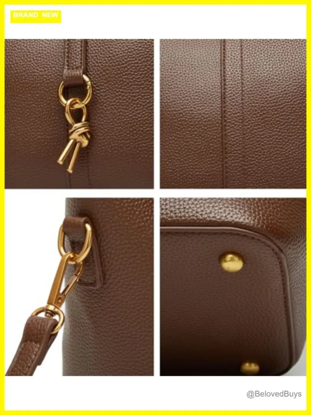 Women Bucket Bag PU Leather Hobo Shoulder Crossbody Vintage Tote